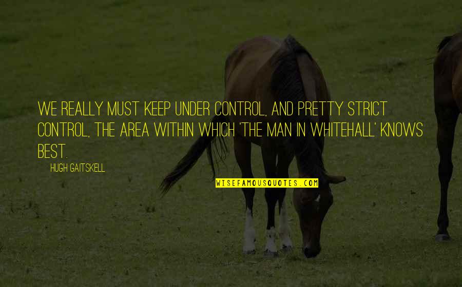 Pretty Man Quotes By Hugh Gaitskell: We really must keep under control, and pretty Pretty Man Quotes By Hugh Gaitskell: We really must keep under control, and pretty