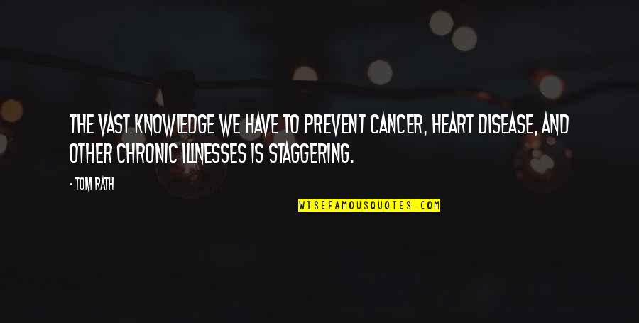 Prevent Disease Quotes By Tom Rath: The vast knowledge we have to prevent cancer, Prevent Disease Quotes By Tom Rath: The vast knowledge we have to prevent cancer,