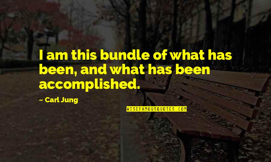 Pribram Mesto Quotes By Carl Jung: I am this bundle of what has been,