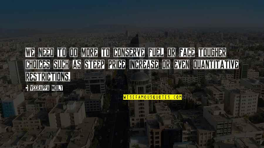 Price Increase Quotes By Veerappa Moily: We need to do more to conserve fuel Price Increase Quotes By Veerappa Moily: We need to do more to conserve fuel