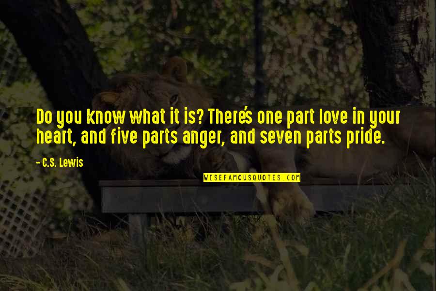 Pride And Love Quotes By C.S. Lewis: Do you know what it is? There's one