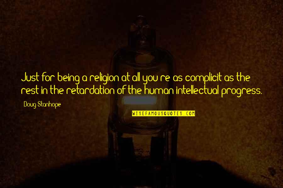 Prijateljski Statusi Quotes By Doug Stanhope: Just for being a religion at all you're Prijateljski Statusi Quotes By Doug Stanhope: Just for being a religion at all you're