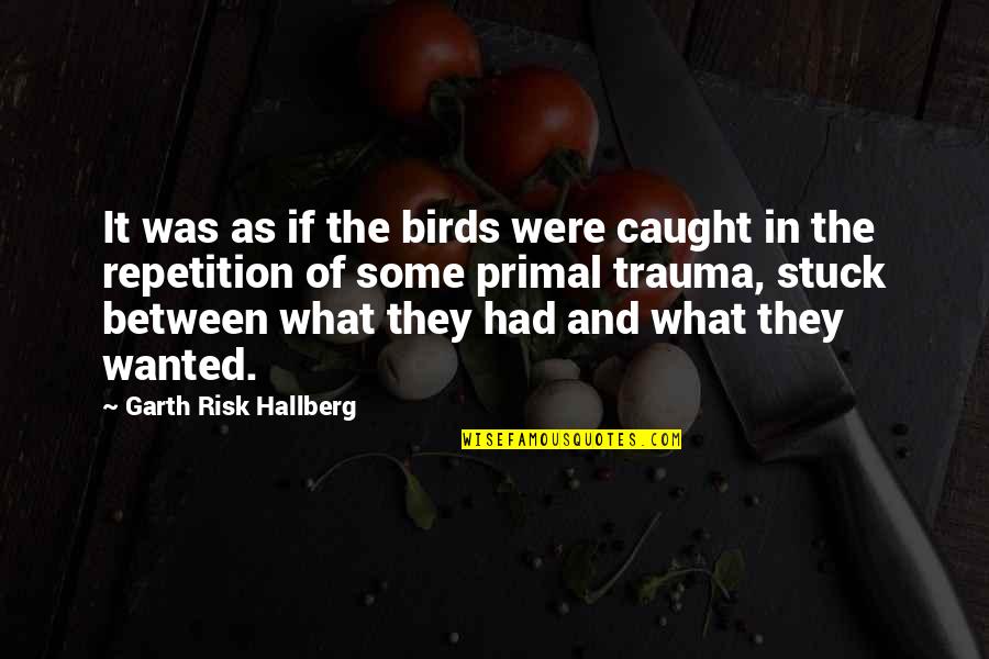 Primal Quotes By Garth Risk Hallberg: It was as if the birds were caught