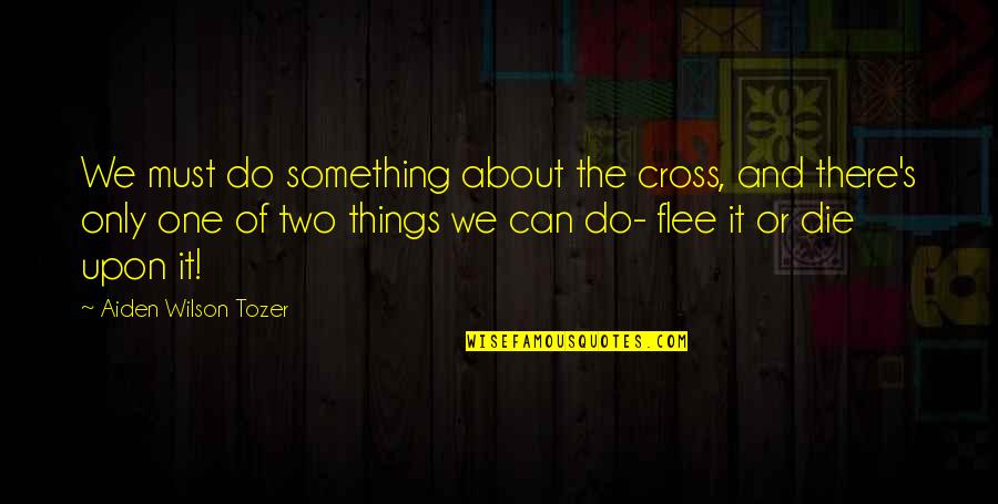 Principal Prickly Quotes By Aiden Wilson Tozer: We must do something about the cross, and