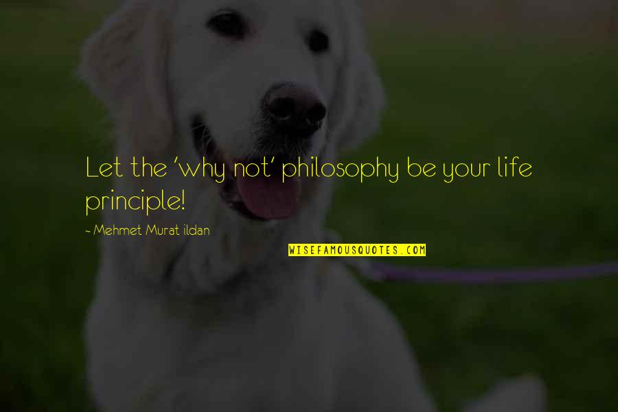 Principle Quotes Quotes By Mehmet Murat Ildan: Let the 'why not' philosophy be your life