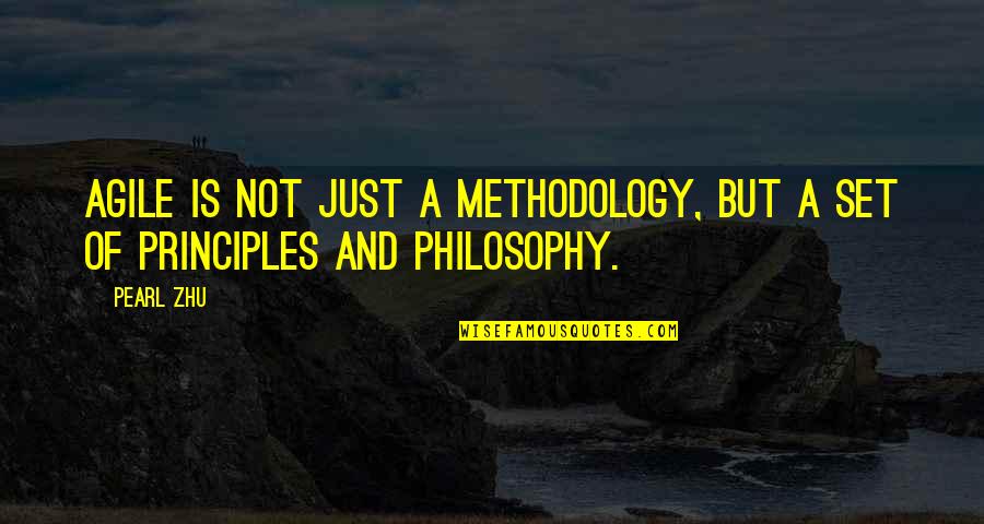 Principles And Methodology Quotes By Pearl Zhu: Agile is not just a methodology, but a