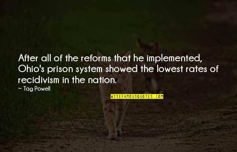 Prison Reforms Quotes By Tag Powell: After all of the reforms that he implemented,