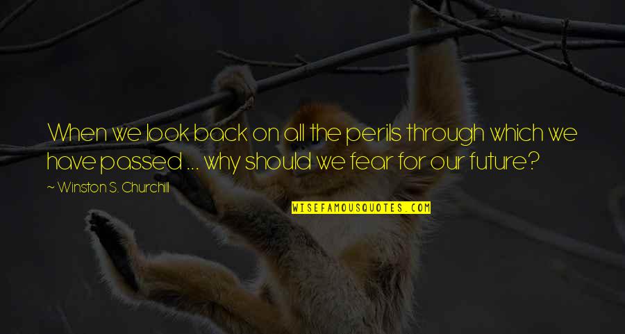 Probava Zatvor Quotes By Winston S. Churchill: When we look back on all the perils Probava Zatvor Quotes By Winston S. Churchill: When we look back on all the perils