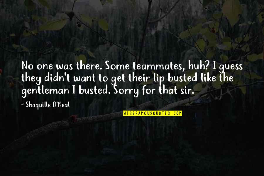 Problem Has Solution Quotes By Shaquille O'Neal: No one was there. Some teammates, huh? I Problem Has Solution Quotes By Shaquille O'Neal: No one was there. Some teammates, huh? I