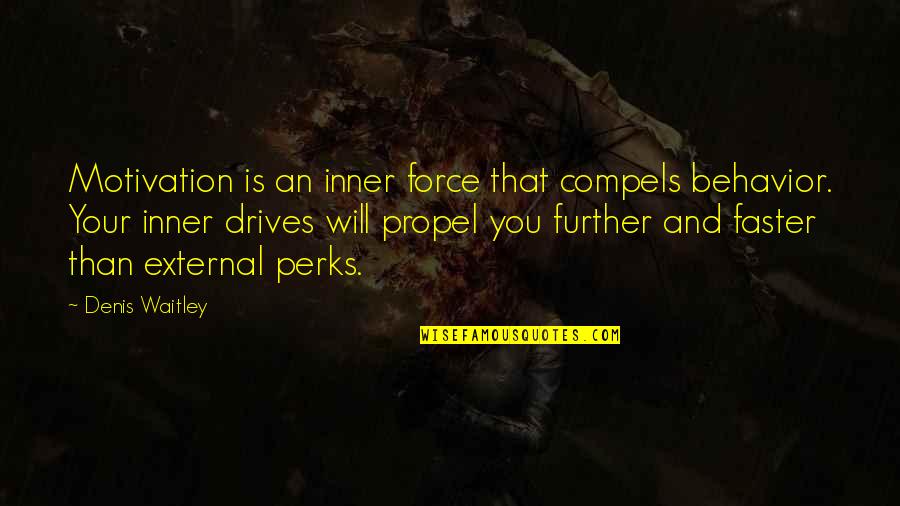 Problemas De Division Quotes By Denis Waitley: Motivation is an inner force that compels behavior.