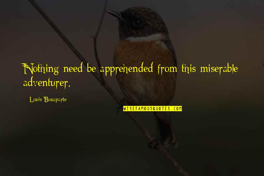 Problemo Peppers Quotes By Louis Bonaparte: Nothing need be apprehended from this miserable adventurer. Problemo Peppers Quotes By Louis Bonaparte: Nothing need be apprehended from this miserable adventurer.