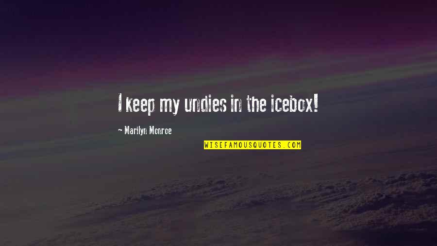 Problems With Social Media Quotes By Marilyn Monroe: I keep my undies in the icebox!