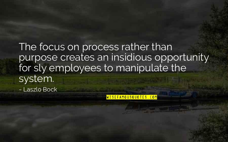 Procedimientos Almacenados Quotes By Laszlo Bock: The focus on process rather than purpose creates