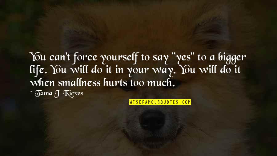 Proceedeth Quotes By Tama J. Kieves: You can't force yourself to say "yes" to