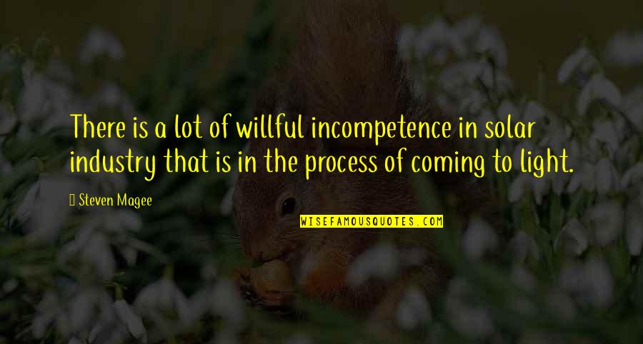 Process Quotes By Steven Magee: There is a lot of willful incompetence in