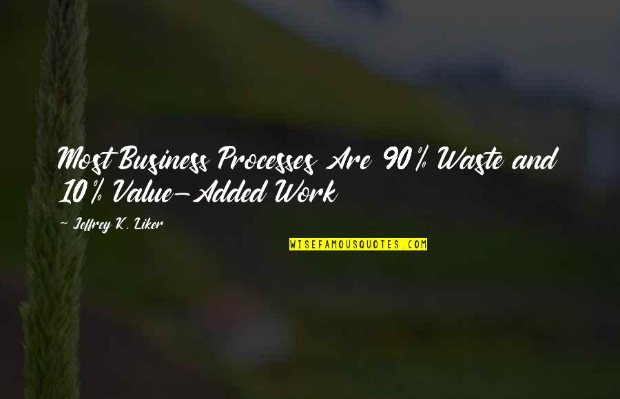 Procureit5 Quotes By Jeffrey K. Liker: Most Business Processes Are 90% Waste and 10%