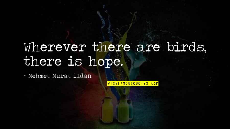 Prodell Ms Quotes By Mehmet Murat Ildan: Wherever there are birds, there is hope. Prodell Ms Quotes By Mehmet Murat Ildan: Wherever there are birds, there is hope.