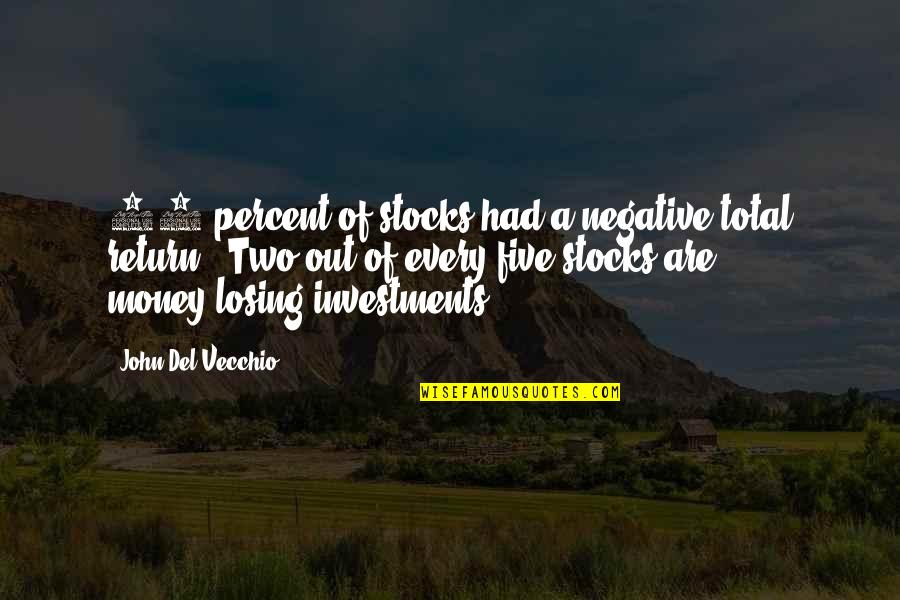 Produce And Vegetables Quotes By John Del Vecchio: 39 percent of stocks had a negative total