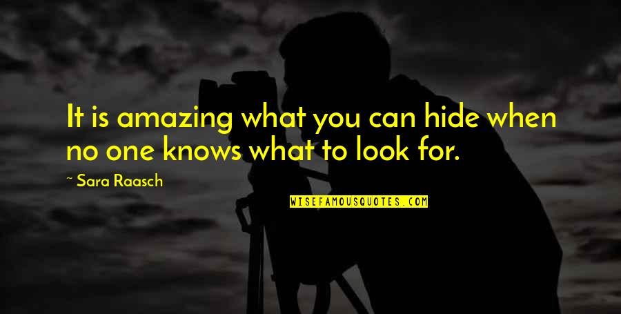 Produzioni Pubblicitarie Quotes By Sara Raasch: It is amazing what you can hide when
