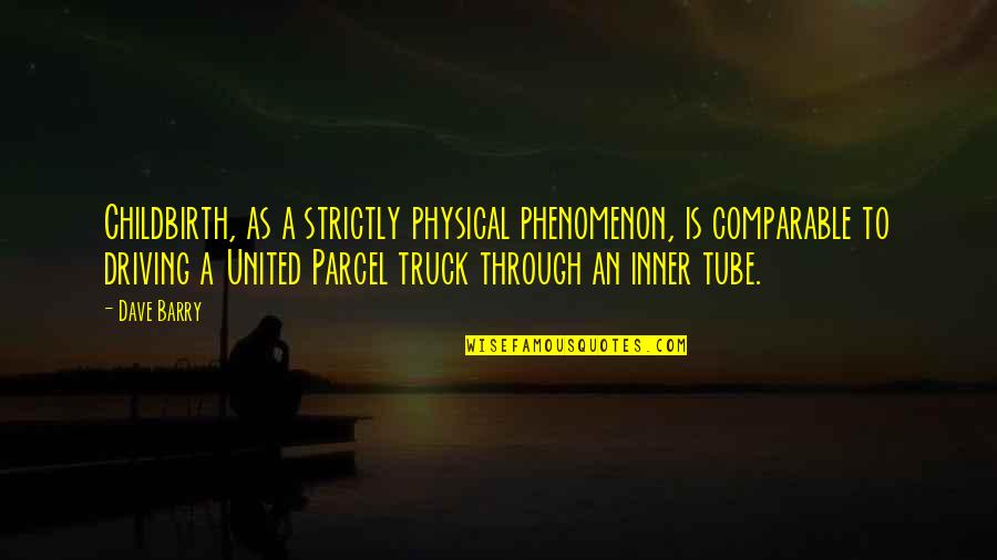 Profesorii Iti Quotes By Dave Barry: Childbirth, as a strictly physical phenomenon, is comparable
