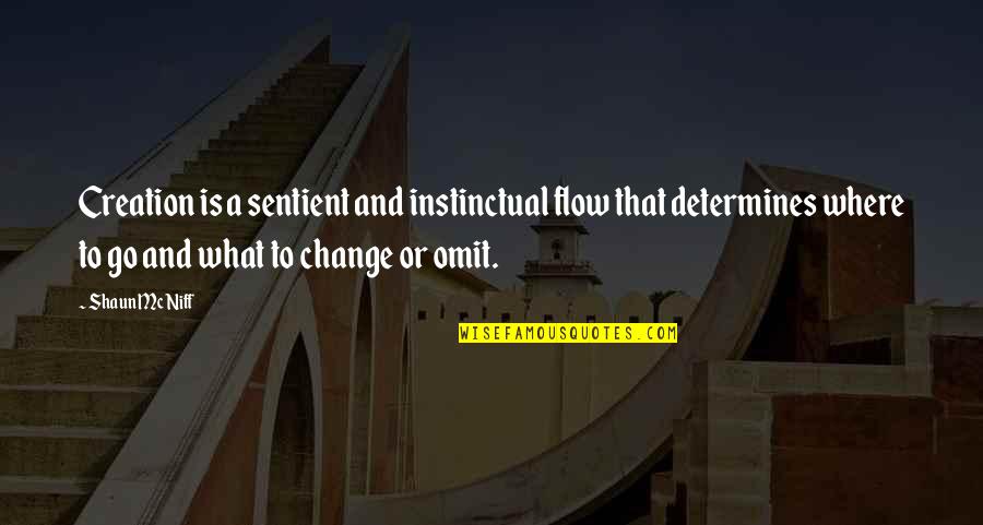 Professional Associations Quotes By Shaun McNiff: Creation is a sentient and instinctual flow that