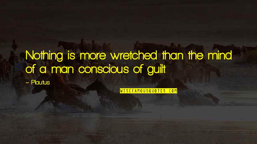 Professionalism Attitude Quotes By Plautus: Nothing is more wretched than the mind of