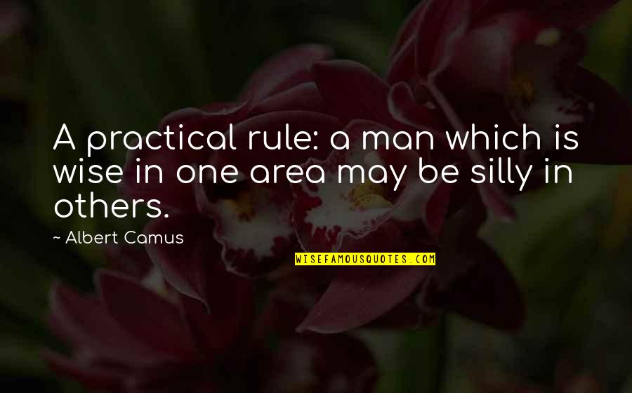Prohibitory Order Quotes By Albert Camus: A practical rule: a man which is wise