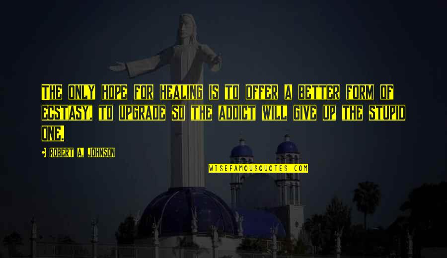 Proibido Em Quotes By Robert A. Johnson: The only hope for healing is to offer Proibido Em Quotes By Robert A. Johnson: The only hope for healing is to offer