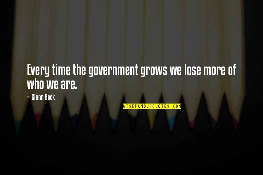 Projeta Medication Quotes By Glenn Beck: Every time the government grows we lose more