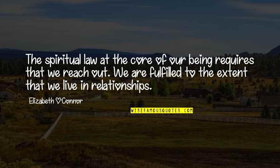 Proksch Quotes By Elizabeth O'Connor: The spiritual law at the core of our