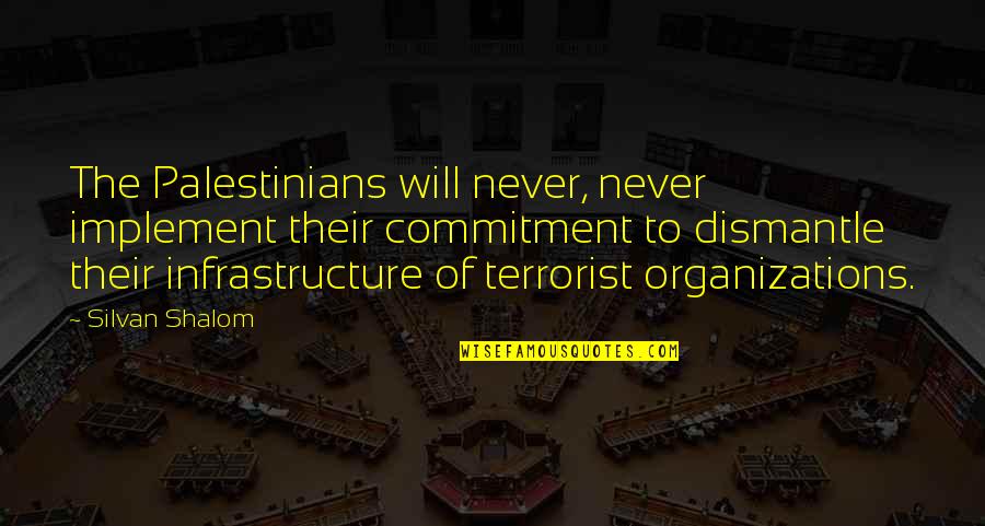 Promessas Ao Quotes By Silvan Shalom: The Palestinians will never, never implement their commitment