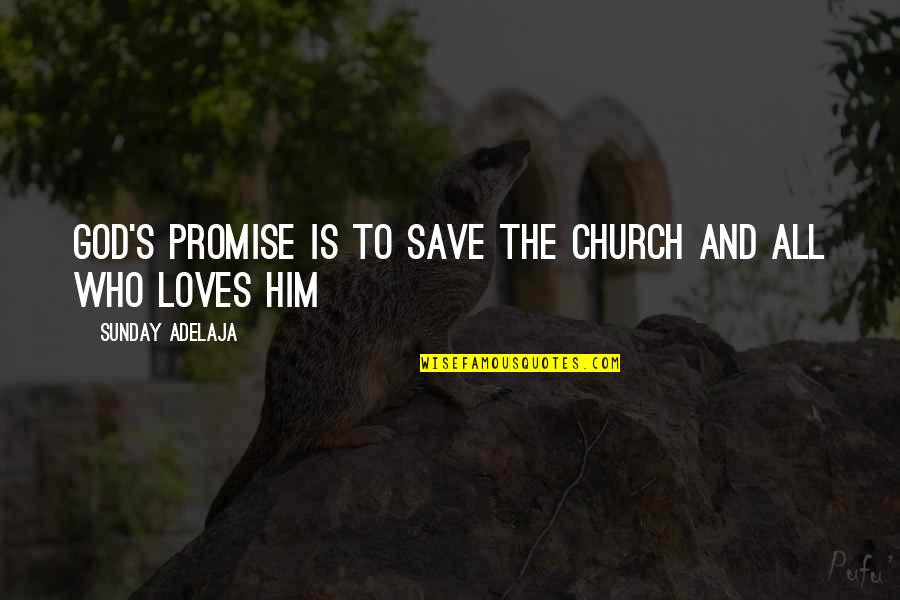 Promise To Him Quotes By Sunday Adelaja: God's promise is to save the church and