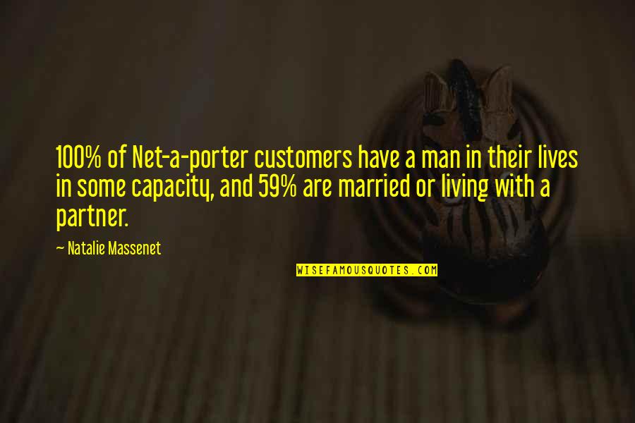 Promise To Never Hurt You Quotes By Natalie Massenet: 100% of Net-a-porter customers have a man in