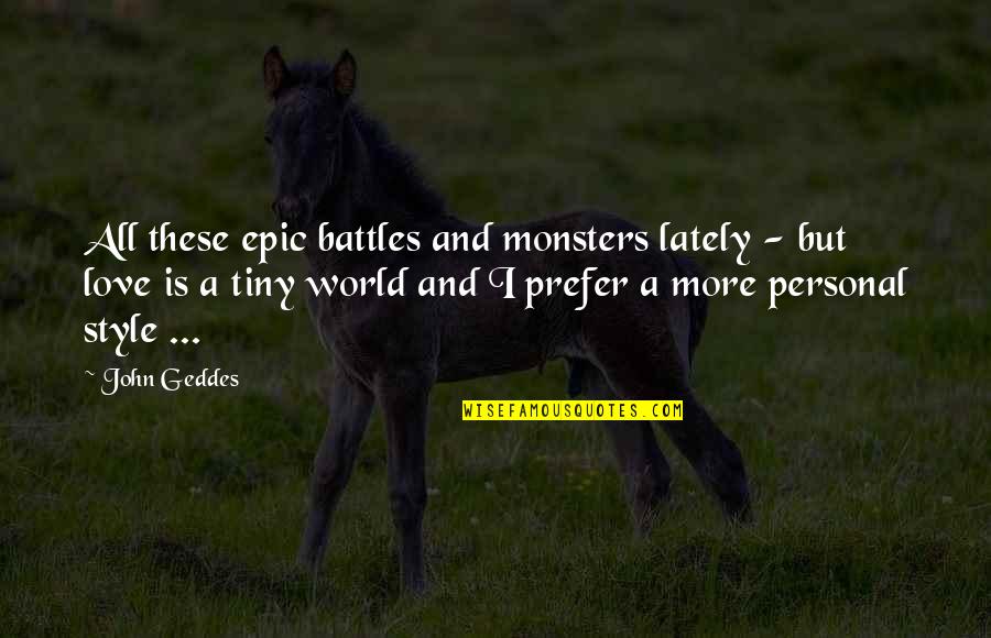 Pronovost Inverted Quotes By John Geddes: All these epic battles and monsters lately -