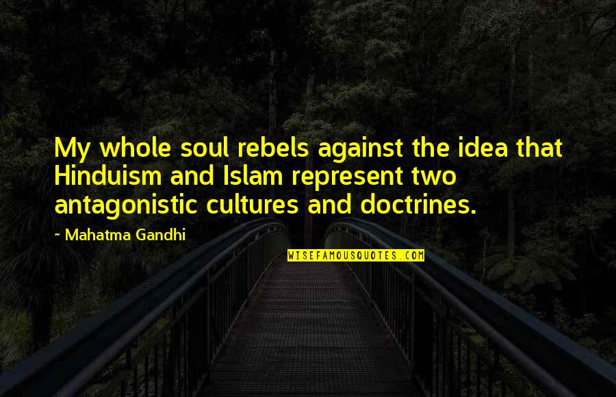 Property Lines Quotes By Mahatma Gandhi: My whole soul rebels against the idea that