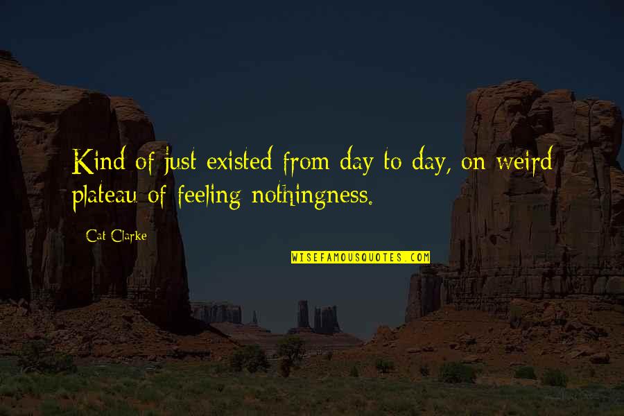 Propositus Quotes By Cat Clarke: Kind of just existed from day to day,