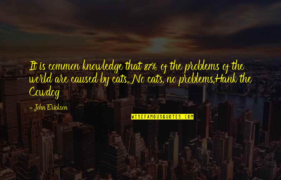 Propriosepsiyon Quotes By John Erickson: It is common knowledge that 87% of the Propriosepsiyon Quotes By John Erickson: It is common knowledge that 87% of the