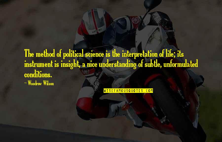 Prorrateo Iva Quotes By Woodrow Wilson: The method of political science is the interpretation Prorrateo Iva Quotes By Woodrow Wilson: The method of political science is the interpretation