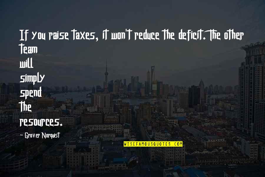 Proscribed Countries Quotes By Grover Norquist: If you raise taxes, it won't reduce the