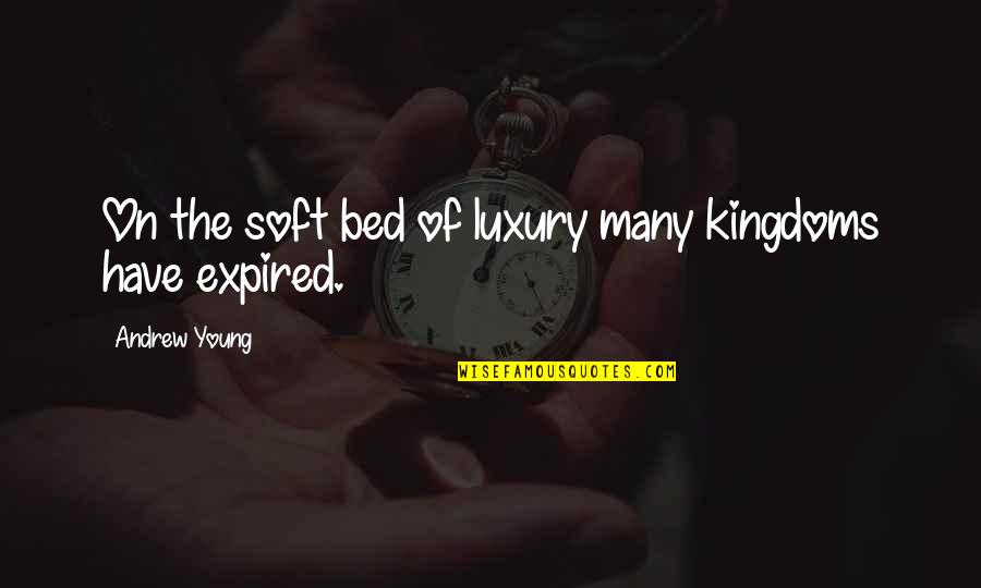 Prosecute Quotes By Andrew Young: On the soft bed of luxury many kingdoms