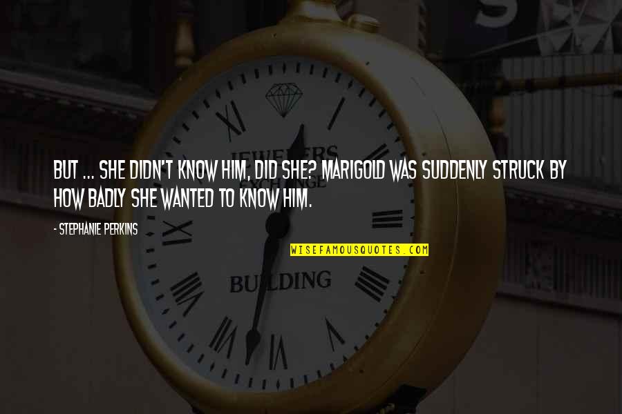 Protanos Bakery Quotes By Stephanie Perkins: But ... she didn't know him, did she? Protanos Bakery Quotes By Stephanie Perkins: But ... she didn't know him, did she?