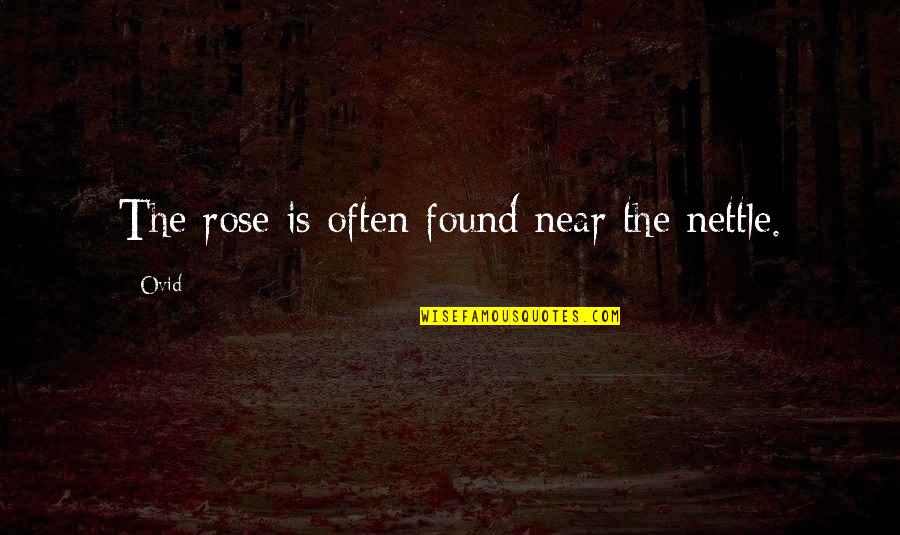 Protectable Or Protectible Quotes By Ovid: The rose is often found near the nettle.