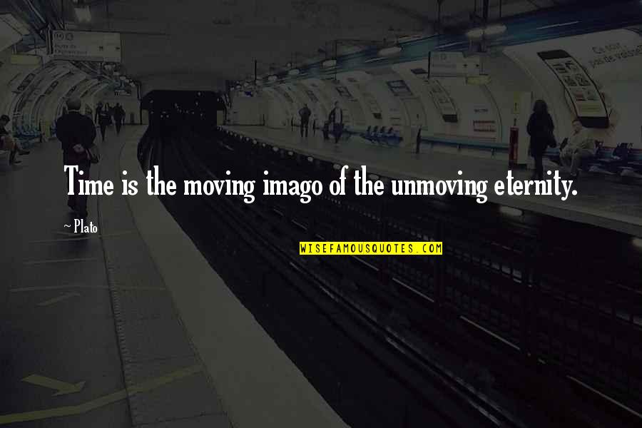 Protected Heart Quotes By Plato: Time is the moving imago of the unmoving