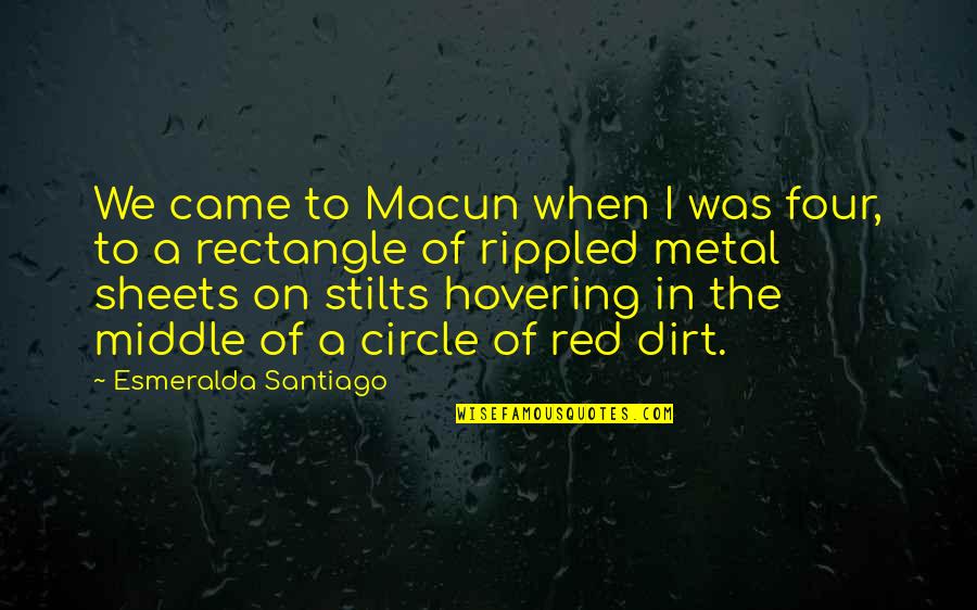 Protecting Coral Reefs Quotes By Esmeralda Santiago: We came to Macun when I was four, Protecting Coral Reefs Quotes By Esmeralda Santiago: We came to Macun when I was four,