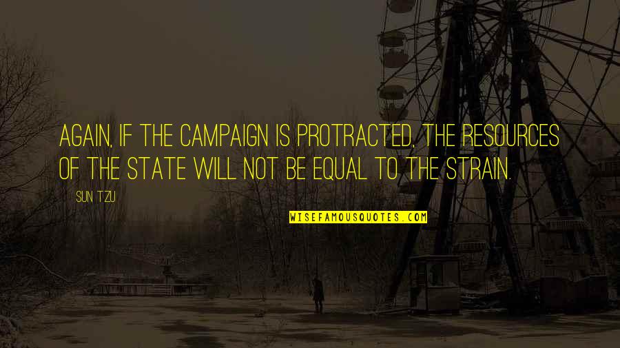 Protracted Quotes By Sun Tzu: Again, if the campaign is protracted, the resources