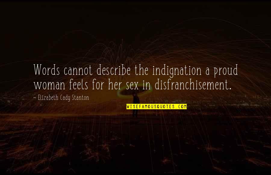 Proud To Be A Woman Quotes By Elizabeth Cady Stanton: Words cannot describe the indignation a proud woman Proud To Be A Woman Quotes By Elizabeth Cady Stanton: Words cannot describe the indignation a proud woman