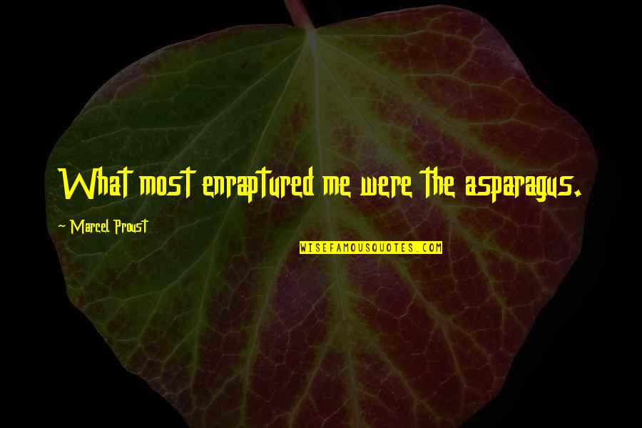 Proust's Quotes By Marcel Proust: What most enraptured me were the asparagus.