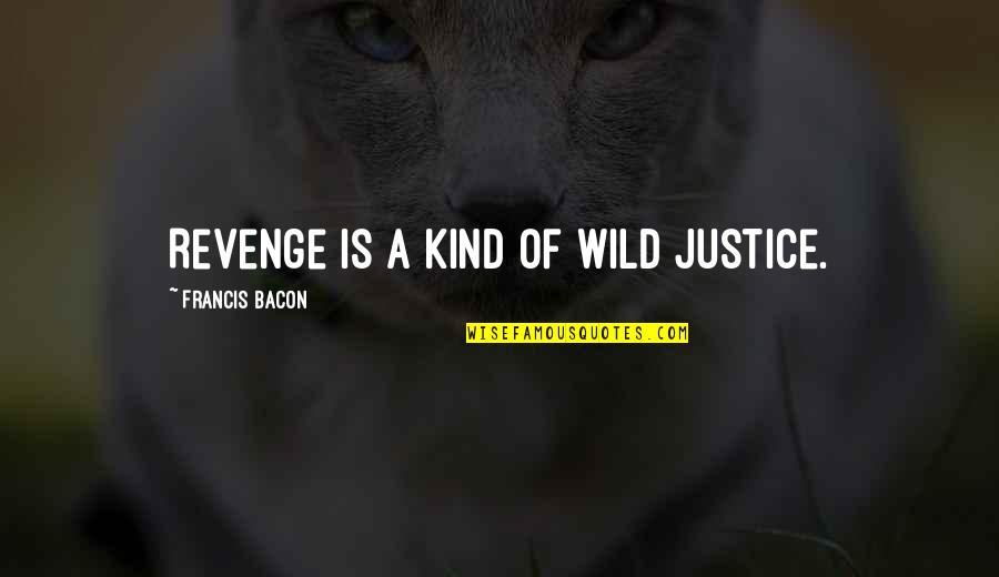 Proverbs 31 Woman Quotes By Francis Bacon: Revenge is a kind of wild justice.