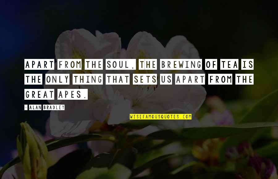 Proyectar Significado Quotes By Alan Bradley: Apart from the soul, the brewing of tea Proyectar Significado Quotes By Alan Bradley: Apart from the soul, the brewing of tea