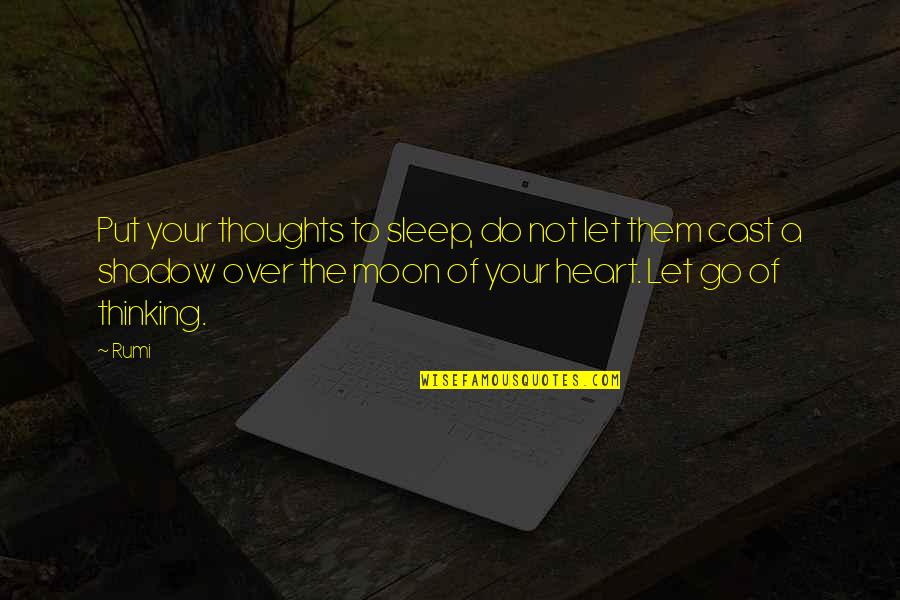 Prueitt Automotive Restorations Quotes By Rumi: Put your thoughts to sleep, do not let